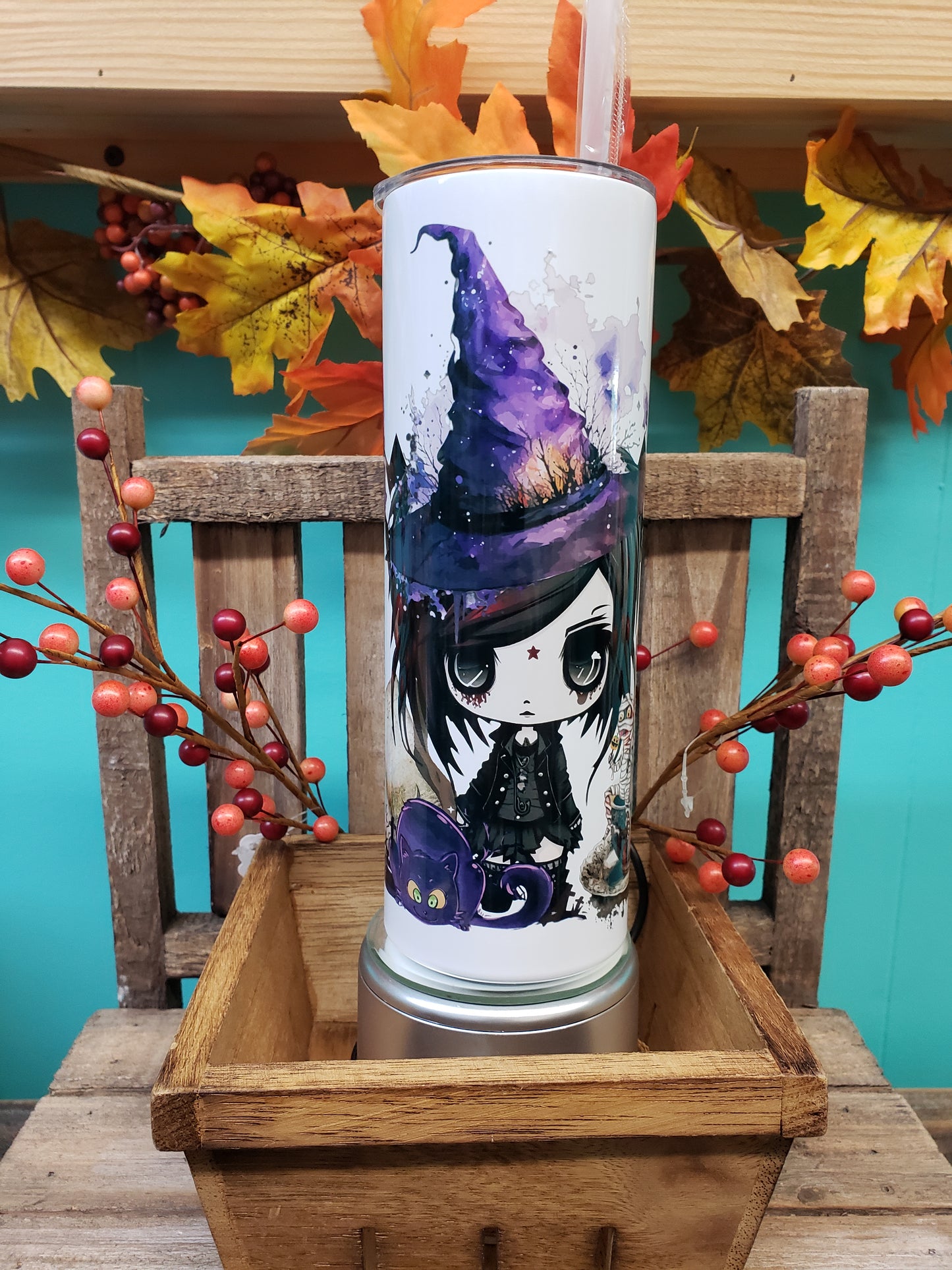 Child Witch Halloween Tumbler