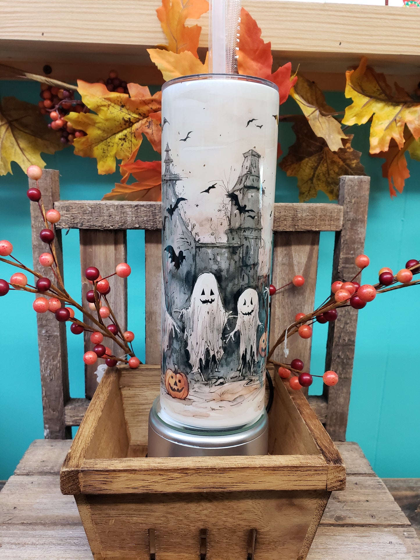 Ghost Halloween Tumbler