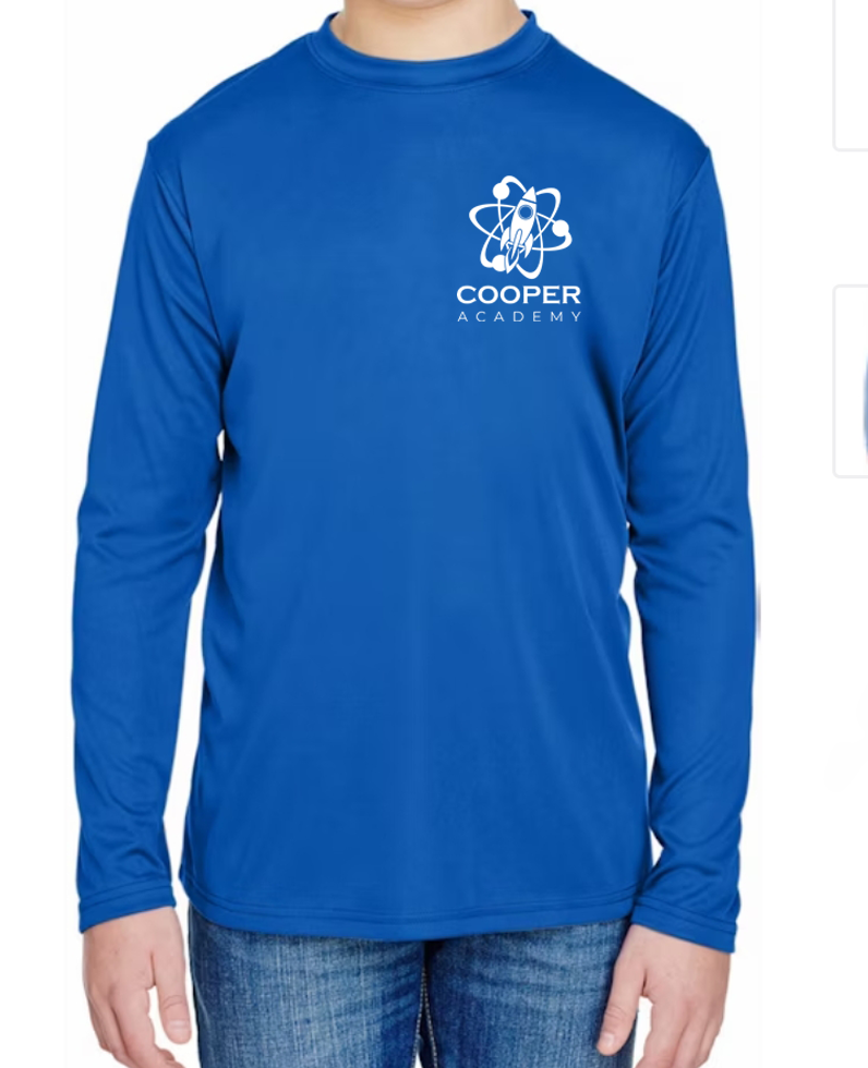 Cooper Academy Youth Unisex Cooling Performance Long Sleeve A4