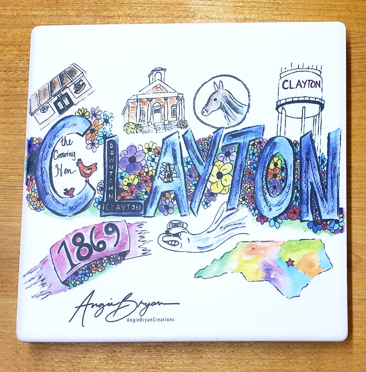 Clayton Landmarks Sandstone Coaster