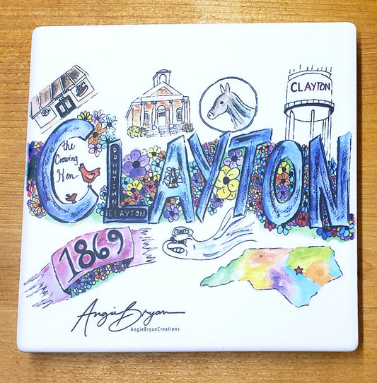 Clayton Landmarks Sandstone Coaster