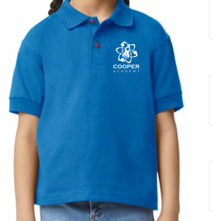 Cooper Academy Polo Shirt Royal Blue